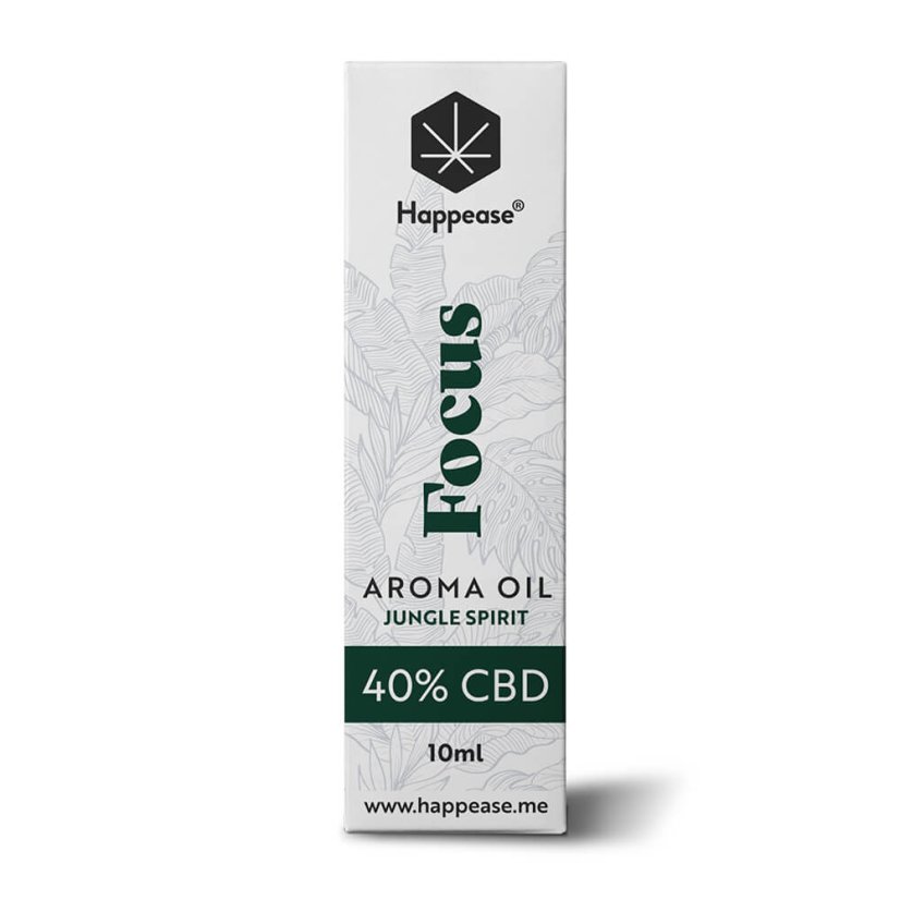 Happease Focus CBD Oil Jungle Spirit, 40 % CBD, 4000 mg, 10 ml