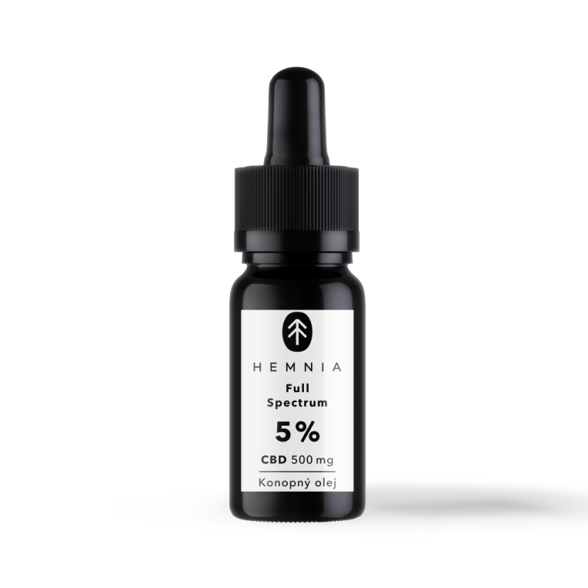 Hemnia Full Spectrum CBD Hemp Oil 5 %, 500 mg, 10 ml