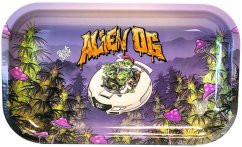 Best Buds Alien OG metalni pladanj za valjanje dug, 16x27 cm