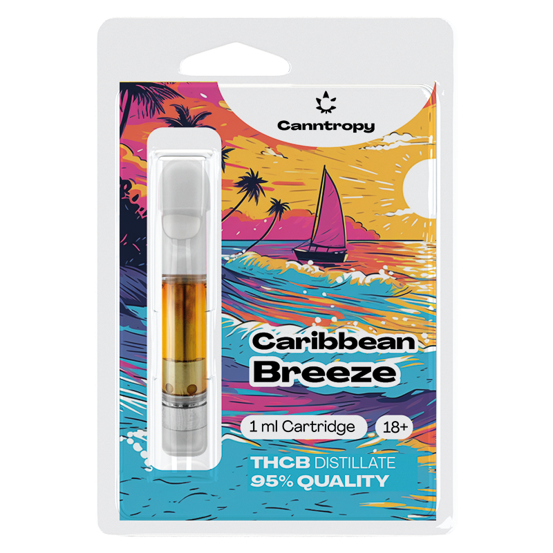 Canntropy THCB Cartridge Caribbean Breeze, THCB 95% Kvalitet, 1 Ml