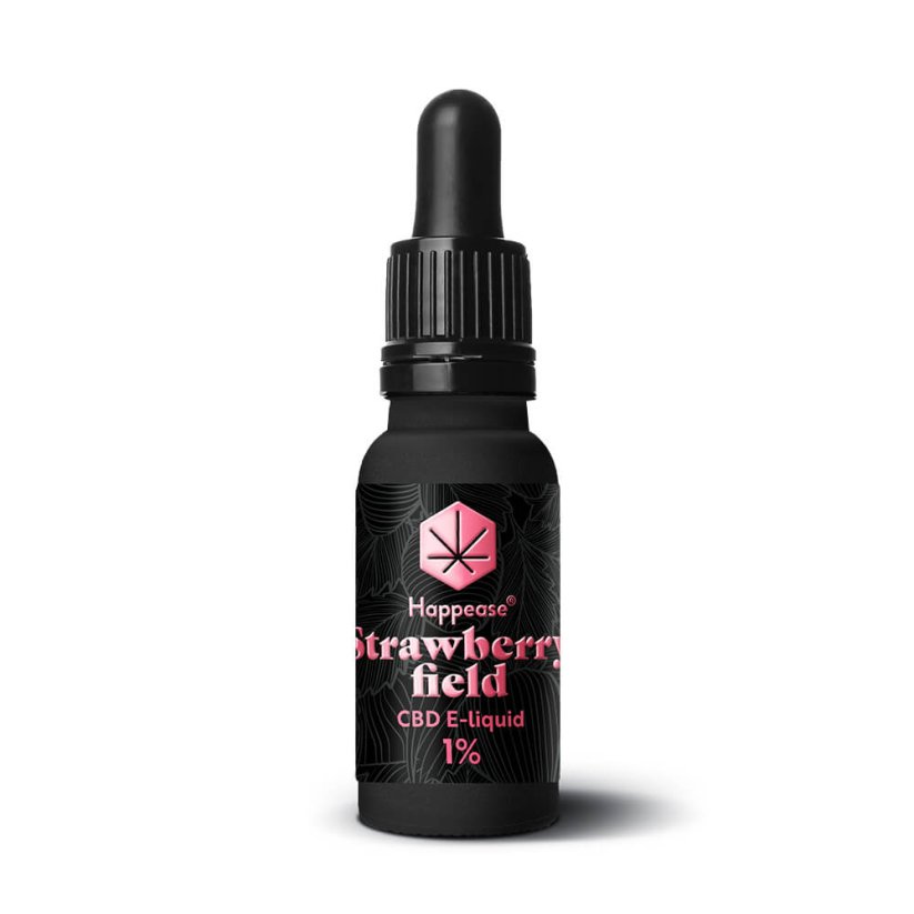 Happease CBD Liquid Strawberry Field, 1 % CBD, 100 mg, (10 ml)