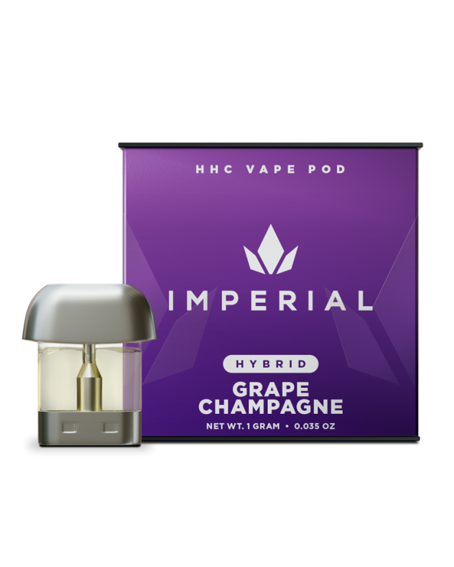 Imperial Vape Pod Hrozno Šampanské 1G Systém HHC Pod
