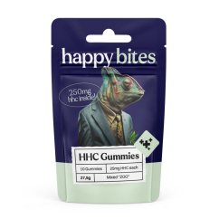 Happy Bites HHC Gummies Blandaður „dýragarður“, 10 stk x 25 mg, 250 mg