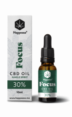 Happease Focus CBD-olja Jungle Spirit, 30% CBD, 3000 mg, 10 ml