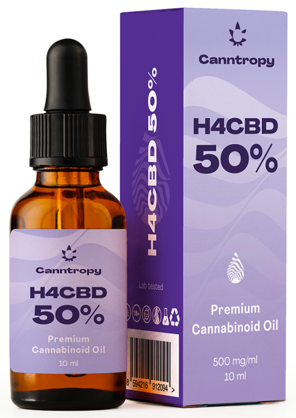 Canntropy H4CBD Premium kanabinoīdu eļļa - 50 % H4CBD, 500 mg/ml, 10 ml
