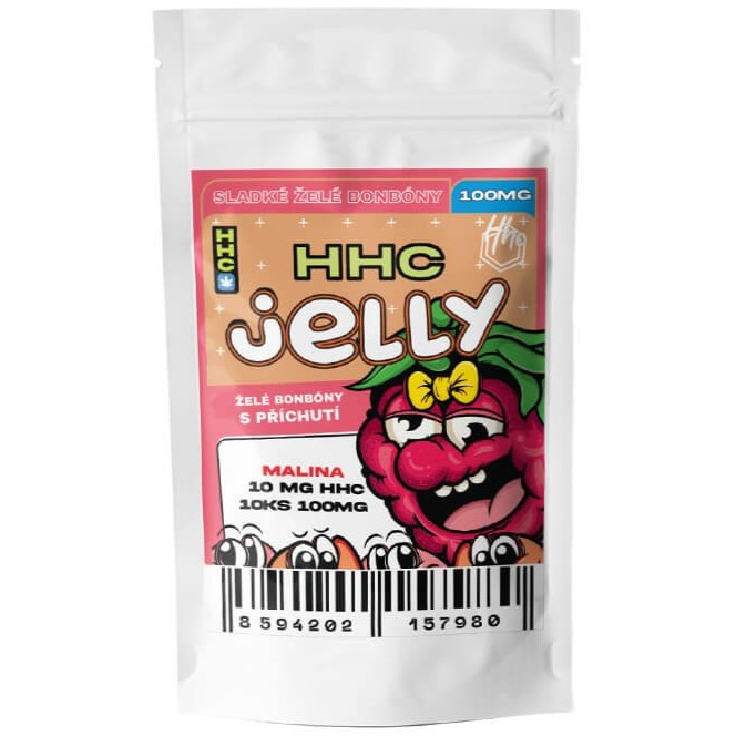 Tšehhi CBD HHC Jelly Vaarikas 100 mg, 10 tk x 10 mg