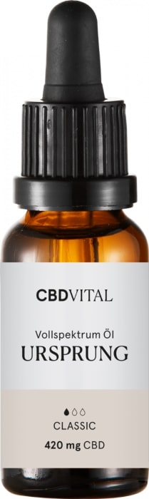 CBD Vital ORIGIN「クラシック ファイブ」オイル、CBD 5%、420 mg、20 ml
