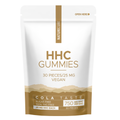Nature cure HHC gominolas VEGANO Sin azúcar, 750 mg (30 uds x 25 mg), 150 g
