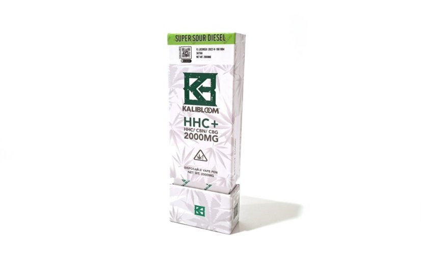 Kalibloom HHC Vape Pen Super Sour Diesel 90%, 2000 mg HHC, 2 ml