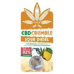 Euphoria Sour Diesel CBD Crumble (184 mg do 460 mg CBD)