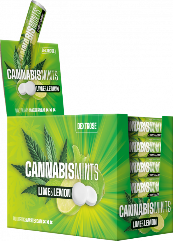 Cannabis Dextrose Lime Roll - Présentoir (48 Rolls)