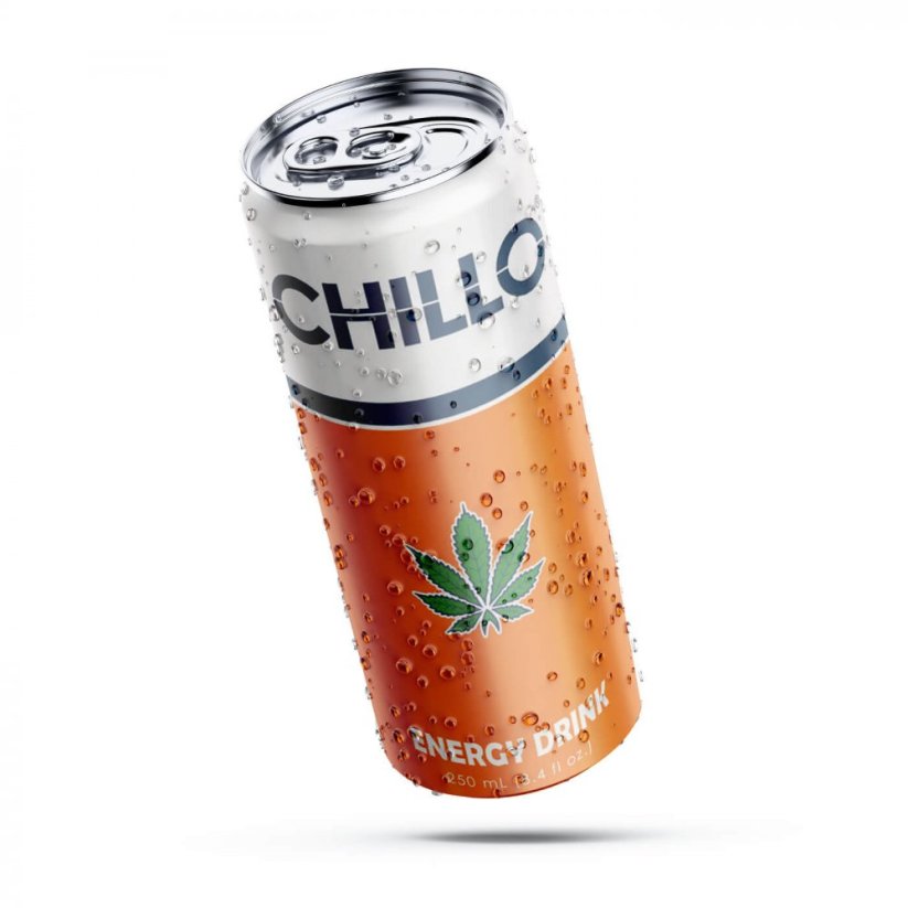 Chillo Bebida energética de cannabis Sem THC, 250 ml