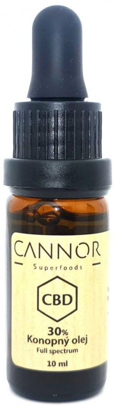 Cannor CBD Plnospektrální konopný olej 30%, 3000 mg, 10 ml