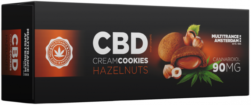 Кремове печиво CBD з фундуком (90 мг)