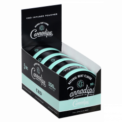 Cannadips Natural Mint 150mg CBD - 5 packs
