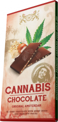 Bob Marley Cannabis & Haselnüsse dunkle Schokolade - Karton (15 Riegel)