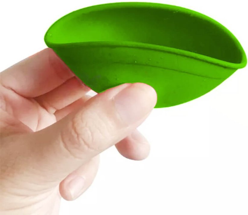 Best Buds Tigela de mistura de silicone 7 cm, verde com logotipo branco