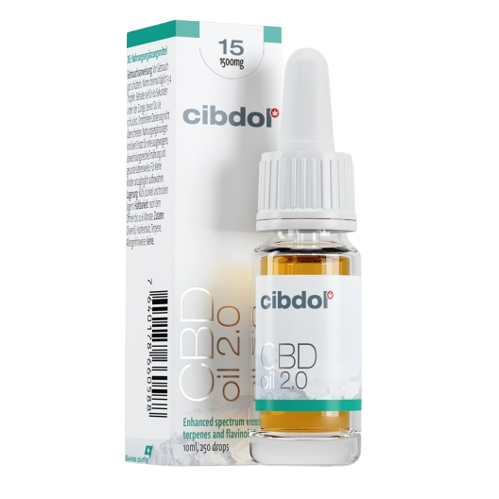 Cibdol CBD масло 2.0 15 %, 1500 мг, 10 мл