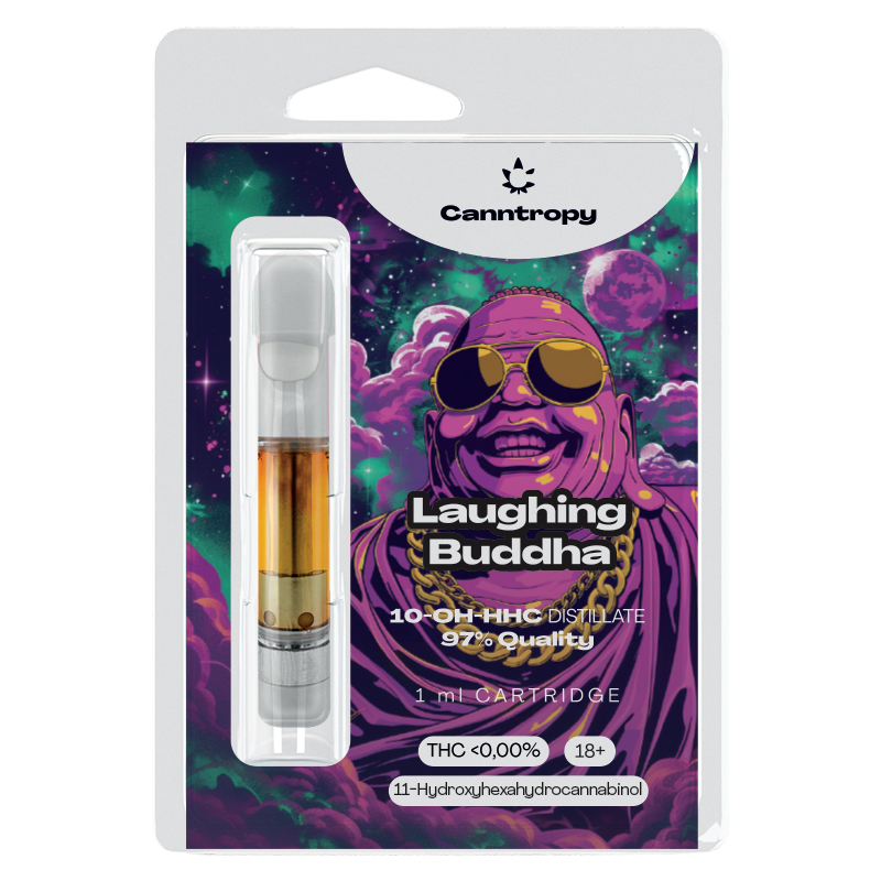 Canntropy 10-OH-HHC Cartridge Laughing Buddha, 10-OH-HHC 97% kvalitet, 1 ml