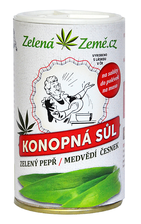 Zelena Zeme Sale alla canapa con pepe verde e aglio orsino 165 g