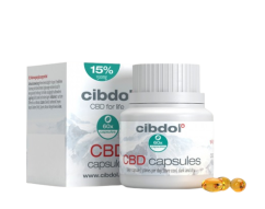Cibdol ソフトジェルカプセル 15% CBD、1500 mg CBD、60 カプセル