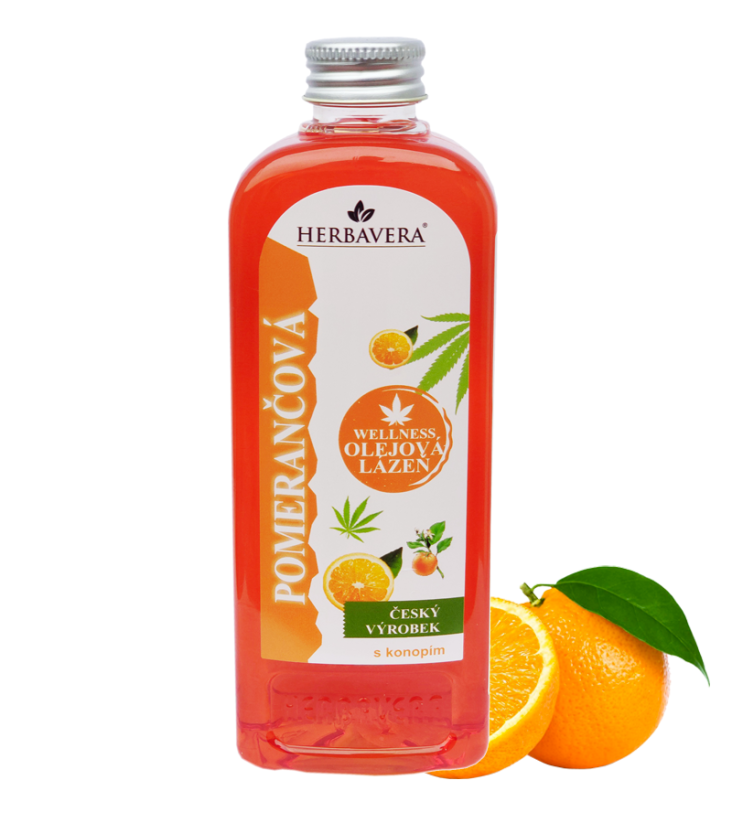 Herbavera Hanfölbad für das Bad Orange, (400 ml)