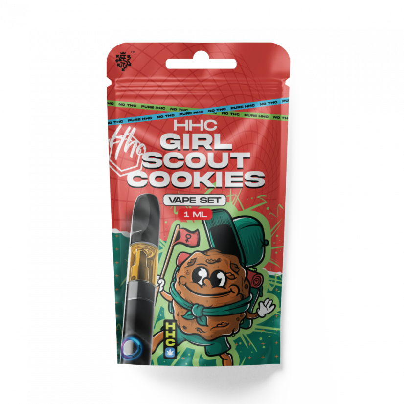 Чешки CBD HHC комплект батерия + патрон Girl Scout Cookies, 94 %, 1 ml