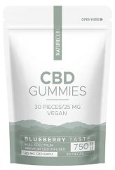 Nature Cure CBD Blueberry Gummies - 750 მგ CBD, 30 ცალი, 99 გ