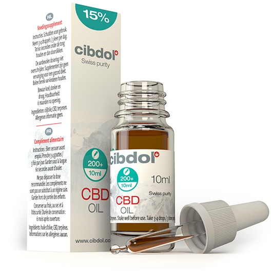Cibdol CBD масло 15%, 4500 mg, 30 ml