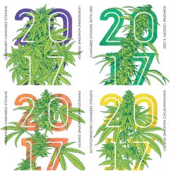 Cannapedia 2017 m. – Ultimátní balíček kalendářů a semínek