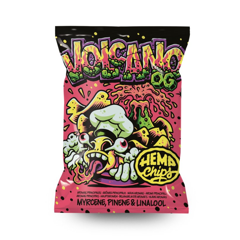 Hemp Chips Volcano OG Artisanal Cannabis Chips THC-vapaa 35g