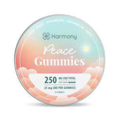 Harmony Peace CBD Gumídky, 10 ks, 250 mg CBD
