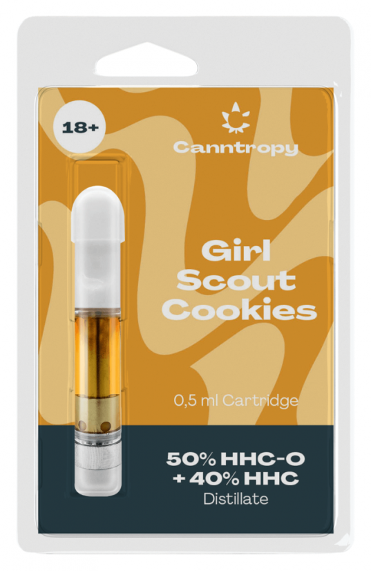 Canntropy HHC Blend Cartridge Girl Scout Cookies, 50 % HHC-O, 40 % HHC, 0,5 მლ