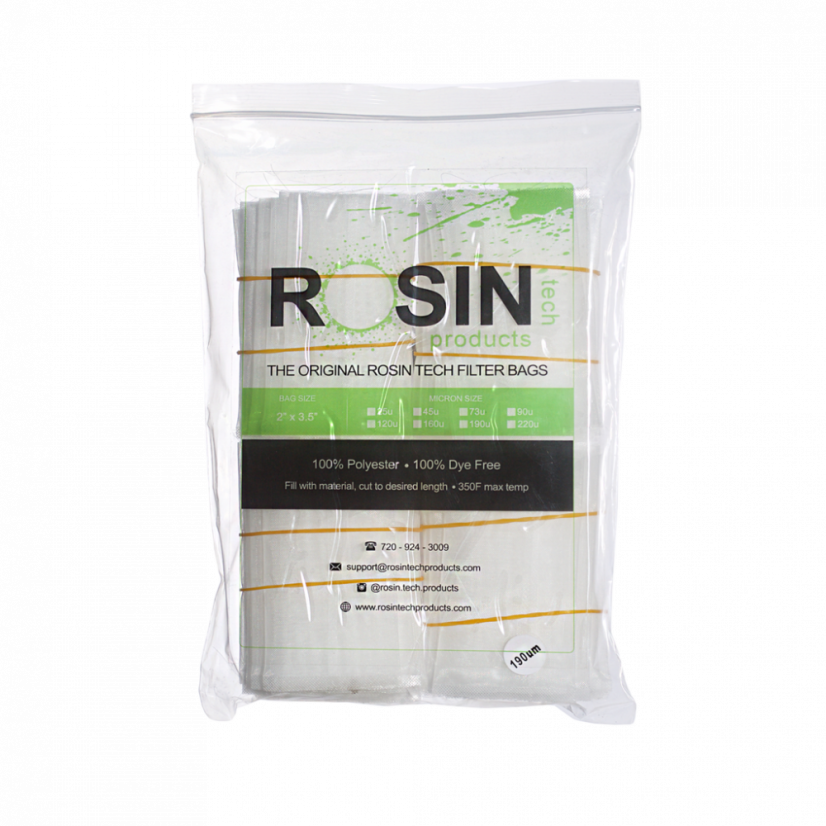 Rosin Tech filterposer - 5 cm x 9 cm, 25u - 220u