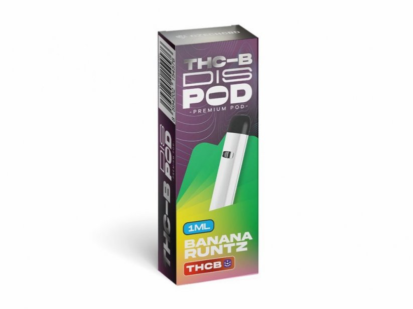 Czech CBD THCB Vape Pen disPOD Banana Runtz, 15% THCB, 1 მლ