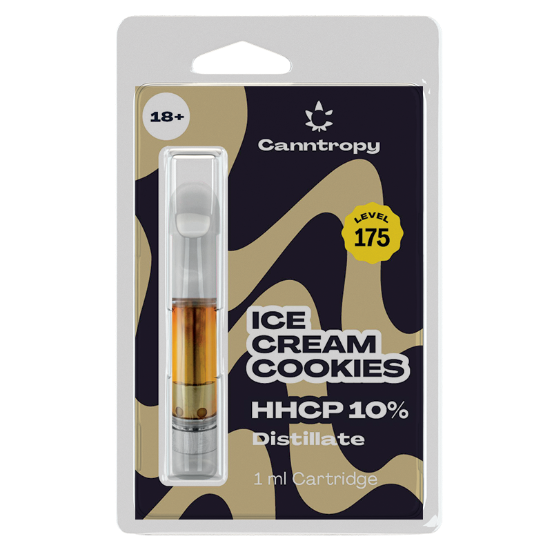 Canntropy HHCPCartucho Ice Cream Cookies - 10 % HHCP, 85 % CBD, 1 ml