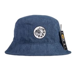 Темно-синій вишитий капелюх-відро бульдога