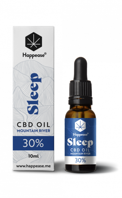 Happease Sleep CBD Oil Mountain River, 30% CBD, 3000 mg, 10 ml