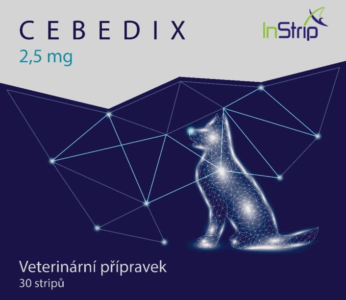 CEBEDIX Oral strimmel til kæledyr med CBD 2,5 mg x 30 stk, 75 mg