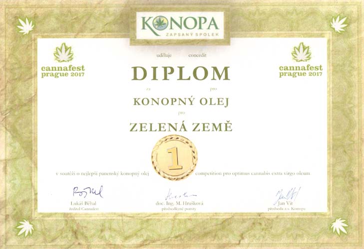 Zelená Země Konopný olej ČR, BIO 250 მლ