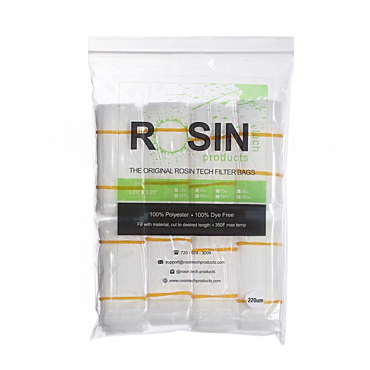 Rosin Tech Filtre torbaları 3cm x 8cm, 25u - 220u