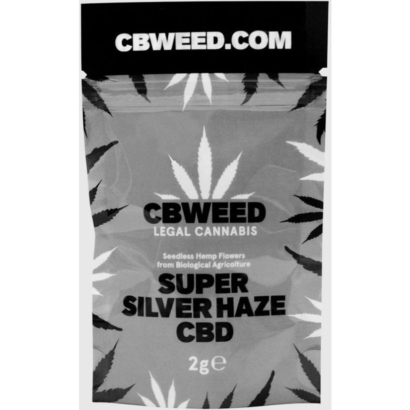 Cbweed Super Silver Haze CBD Flower - 2 til 5 gram