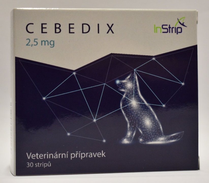 CEBEDIX Pasek doustny dla zwierząt domowych z CBD  2,5mg x 30szt., 75 mg