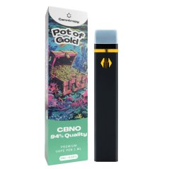 Canntropy CBNO Vape Pen Pot för engångsbruk av guld, CBNO 94% kvalitet, 1 ml