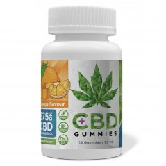 Euphoria CBD Gummies Pomarańcza 375 mg CBD, 15 szt. x 25 mg