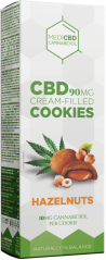 MediCBD Kekse mit Haselnusscremefüllung (90 mg) – Karton (18 Packungen)