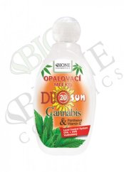 Bione DUO SUN Opalovací mléko AF 20 Cannabis + Panthenol 150 ml
