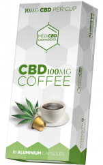 MediCBD кафе капсули (10 mg CBD) - картонена кутия (10 кутии)