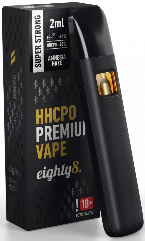 Eighty8 HHCPO Vape Pen Super Strong Premium Amnesia, 20 % HHCPO, 2 ml ...