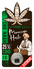 Euphoria CBD - Moroccan Hash, 25% CBD, (1 g)
